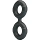 Inel dublu din silicon Radwan Model 19, Roz
