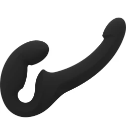 Dublu dildo Share Lite din silicon, negru, 6.5 inch