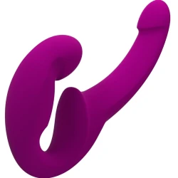 Double dildo SHARE LITE din silicon, negru, mărime universal