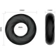 Inel din silicon tip spiral, Negru