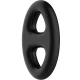 Inel dublu oval din silicon, Roz