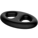 Inel dublu oval din silicon, Roz