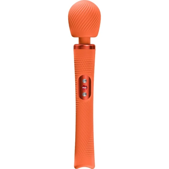 Vibrator tip wand VIM din silicon, portocaliu