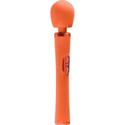 Vibrator tip wand VIM din silicon, portocaliu