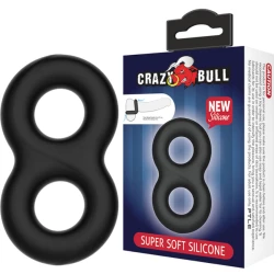 Inel dublu din silicon tip Double Infinity, Roz