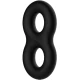 Inel dublu din silicon tip Double Infinity, Roz