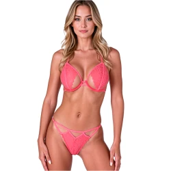 RESILQUE - Set sutien + chiloțel, Tomato Red S/M
