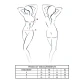 Body sexy EVALIE - Decupat, Negru, L/XL