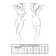 Body sexy SENSIE - Elegant, Teal, S/M