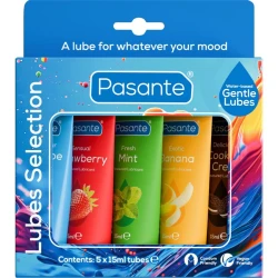 Pachet mixt de lubrifianți aromatizați, 5 unități x 15 ml
