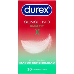 Prezervative durex sensitive soft slim fit, 10 bucăți