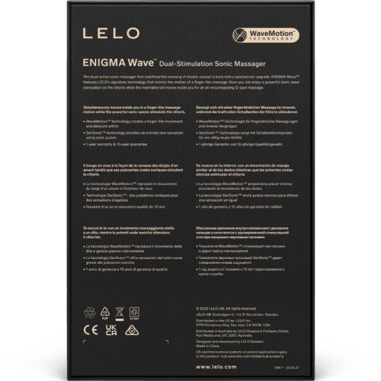 ENIGMA WAVE - aparat de masaj cu vibrații triple, Cyber Purple