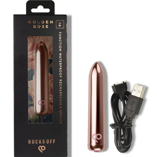Model Bullet Vibrator Reîncărcabil, Roz auriu