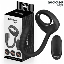 Inel vibrator pentru penis cu stimulare P-spot, telecomandă