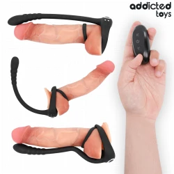 Inel vibrator pentru penis cu stimulare P-spot, telecomandă