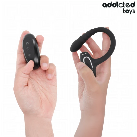 Inel vibrator pentru penis cu stimulare P-spot, telecomandă