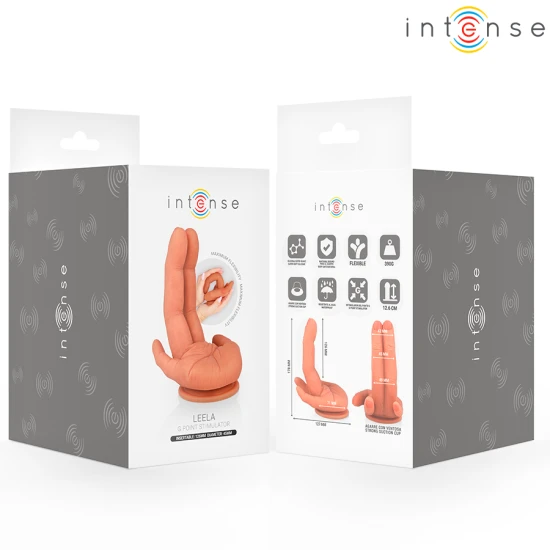 INTENSE - Stimulator G-Spot, model tip mână flexibil, 12.6 cm