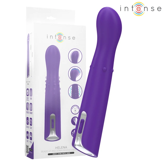 INTENSE - Vibrator Tip Model Up & Down, Helena Beads, 13.5 cm