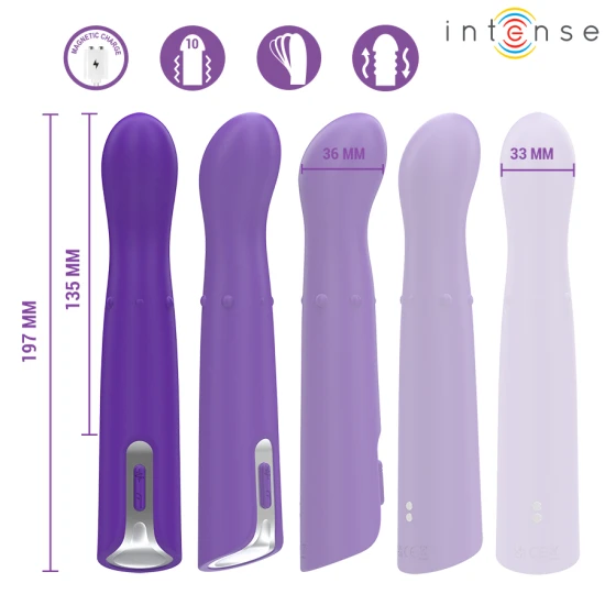 INTENSE - Vibrator Tip Model Up & Down, Helena Beads, 13.5 cm
