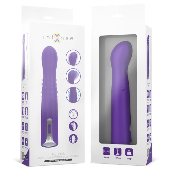 INTENSE - Vibrator Tip Model Up & Down, Helena Beads, 13.5 cm