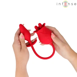 INTENSE - Stimulatoare duble clitoridiene, Melanie, cu limbă în zigzag