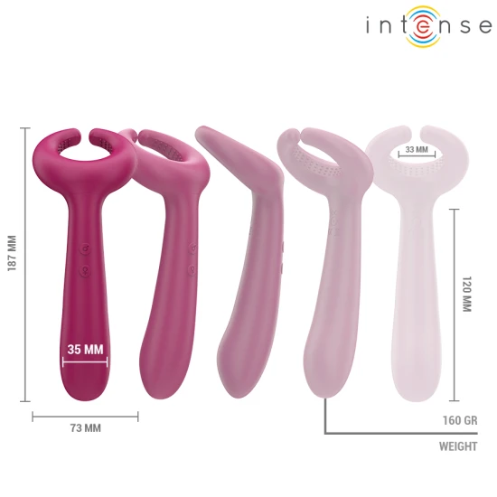 INTENSE - Vibrator cuplu Tip Produs Rowan Inclusive, Negru