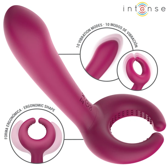INTENSE - Vibrator cuplu Tip Produs Rowan Inclusive, Negru