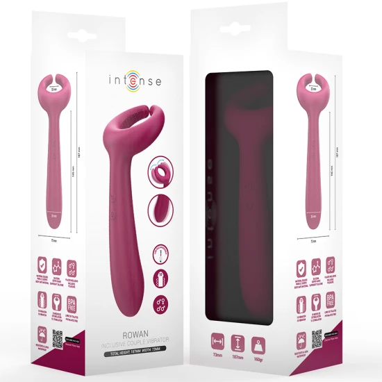 INTENSE - Vibrator cuplu Tip Produs Rowan Inclusive, Negru
