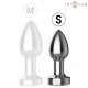 INTENSE - Plug anal metal vibrat cu lumini LED și telecomandă, mărimea S