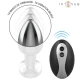 INTENSE - Plug anal metal vibrat cu lumini LED și telecomandă, mărimea S