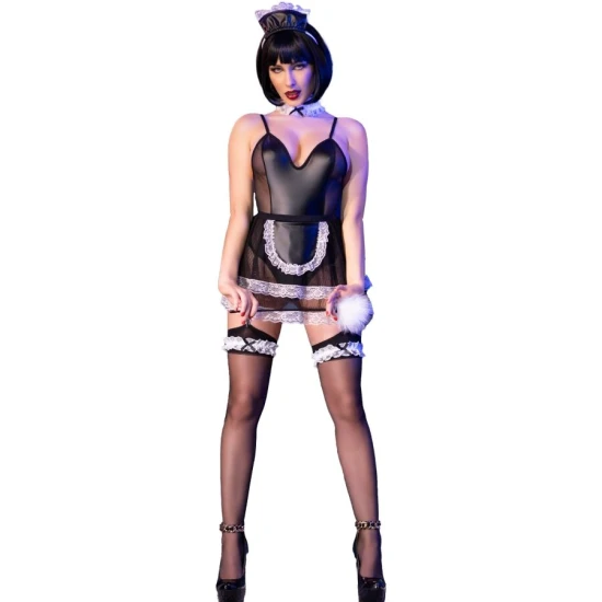 Costum Maid - Erotic, Alb, L