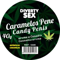 20 Bomboane tip penis cu aromă de cannabis