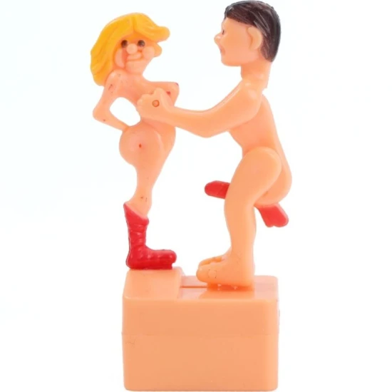 Diablo picant - Jucărie tip păpușă pentru glume, Poziții sexuale cu șnur, Roz