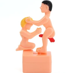 DIABLO Picant - Jucărie tip păpușă glumă, poziții sexuale, Roz-negru