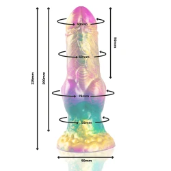 DILDO IRIS, Testicule Curcubeu de Plăcere