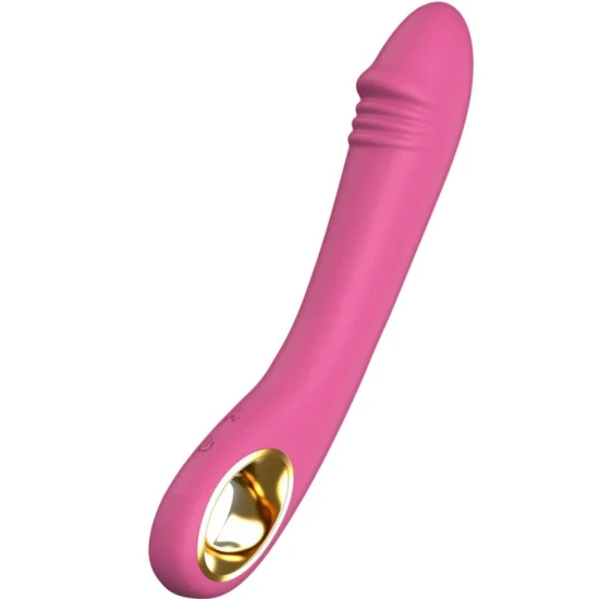 Vibrator G-spot Maia din silicon și ABS, roz, 21 cm