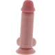 Penis realist deluxe extra gros cu testicule, 17 cm