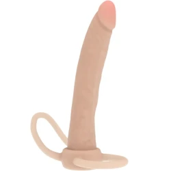 Jucărie Anală Tip Penetrator dublu, Silicon, 16 cm, Roz deschis