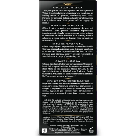 SHUNGA - Spray oral pentru plăcere, fructe exotice seducătoare, 20 ml