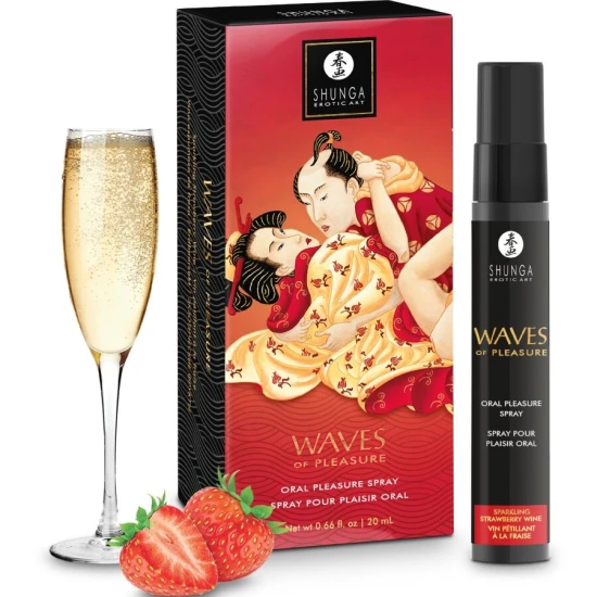 SHUNGA - Spray oral pentru plăcere, Seducător, Căpșuni, 20 ml