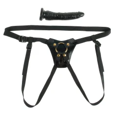 Strap-On Designer - Elegant, Negru, Mărime Ajustabilă