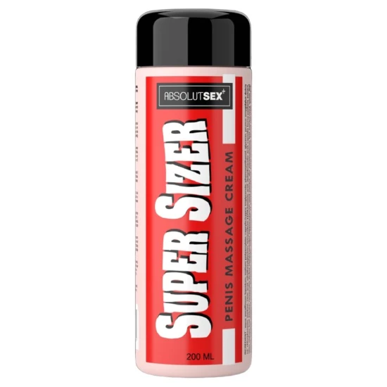 Cremă de masaj pentru penis, Super Sizer, Negru