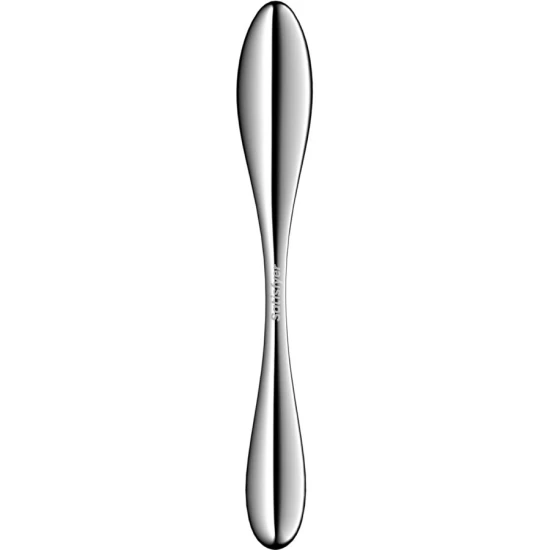 DILDO DUBLU, DIN OȚEL INOXIDABIL - Negru