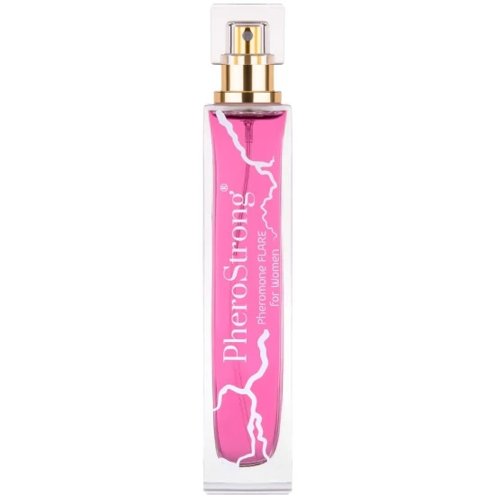Parfum cu feromoni tip Flare, pentru femei, Roz, 50 ml