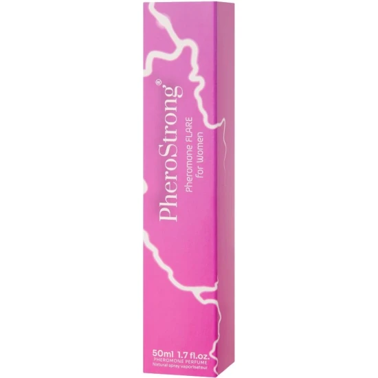 Parfum cu feromoni tip Flare, pentru femei, Roz, 50 ml