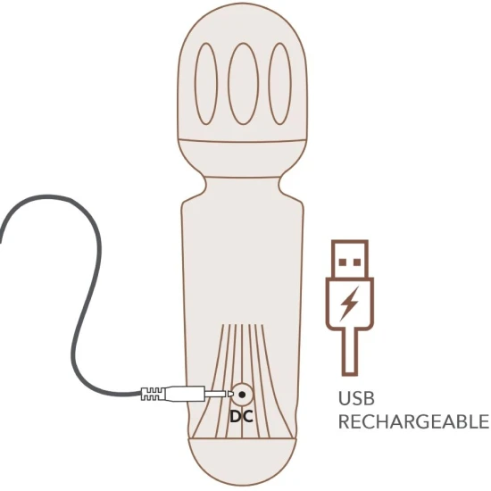 Vibrator Mini - 16 Funcții, Negru, Tulip