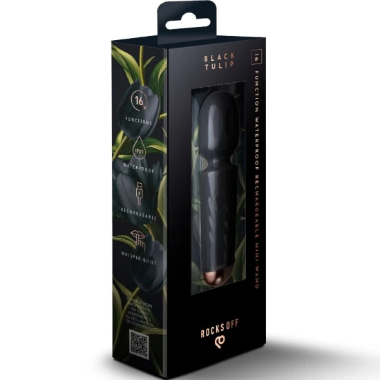 Vibrator Mini - 16 Funcții, Negru, Tulip