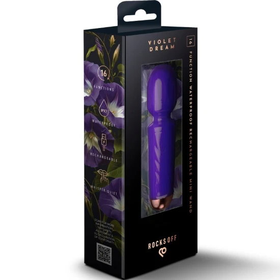 Vibrator Mini - 16 Funcții, Violet, Reîncărcabil