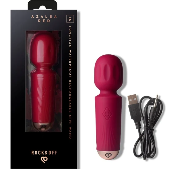 Vibrator Mini - 16 Funcții, Roșu, Reîncărcabil