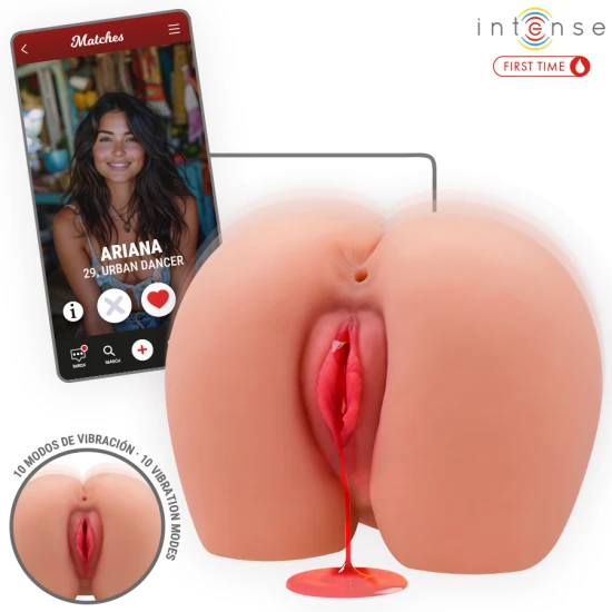 Ariana Vibrator masturbator realist, cu vibrații, TPE
